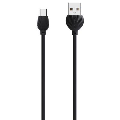 awei CL-62 2 in 1 2.5 A USB-C/type-C opladen + transmissie aluminium dubbelzijdige invoeging data kabel lengte: 1M (zwart)