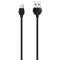 awei CL-62 2 in 1 2.5 A USB-C/type-C opladen + transmissie aluminium dubbelzijdige invoeging data kabel lengte: 1M (zwart)
