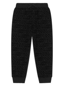 Dolce & Gabbana Kids pantalon de jogging à logo imprimé - Noir