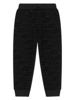 Dolce & Gabbana Kids pantalon de jogging à logo imprimé - Noir