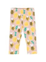 Stella McCartney Kids legging à imprimé graphique - Rose