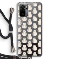 Uilen: Xiaomi Redmi Note 10 Pro Transparant Hoesje met koord