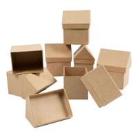 Creativ Company Huizen papier-mache, set van 4