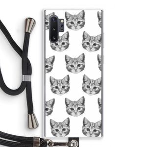 Kitten: Samsung Galaxy Note 10 Plus Transparant Hoesje met koord