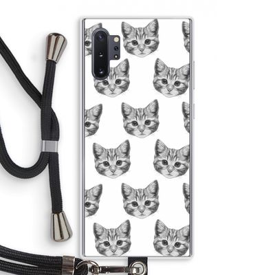 Kitten: Samsung Galaxy Note 10 Plus Transparant Hoesje met koord