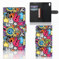 Sony Xperia XA1 Wallet Case met Pasjes Punk Rock - thumbnail