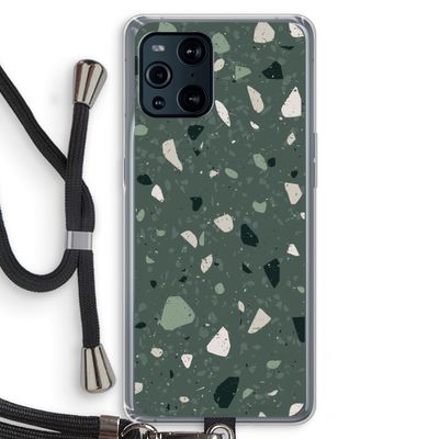 Terrazzo N°19: Oppo Find X3 Pro Transparant Hoesje met koord