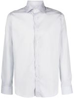 Canali tailored poplin shirt - Gris - thumbnail