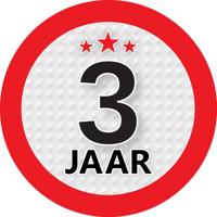 3 jaar leeftijd sticker - rond - Dia 9 cm - 3 jaar verjaardag - jubileum - leeftijd versiering