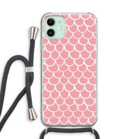 Dakpannetjes: iPhone 11 Transparant Hoesje met koord