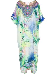 Camilla robe-caftan à imprimé graphique - Multicolore