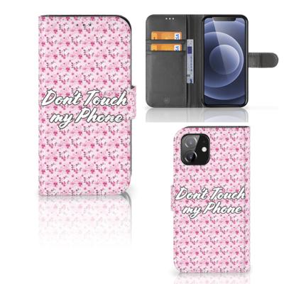 iPhone 12 | 12 Pro (6.1") Portemonnee Hoesje Flowers Pink DTMP iPhone 12 | 12 Pro (6.1") Portemonnee Hoesje Flowers Pink DTMP