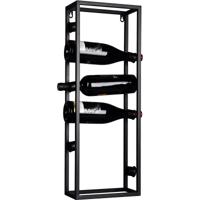 Stijlvol Wijnrek voor 6 Flessen - Mat Zwart Design