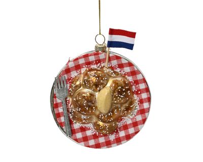 Ornament glas L5.80b3.10h11 cm multi kerst - Decoris