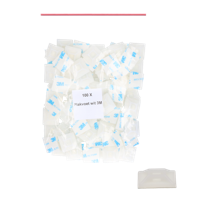Plakvoet 3M transparant t.b.v. bevestigingsdraad (100 st)