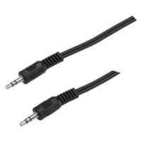 Bachmann 918.011 Jackplug Audio Aansluitkabel [1x Jackplug male 3,5 mm - 1x Jackplug male 3,5 mm] 2.50 m Zwart