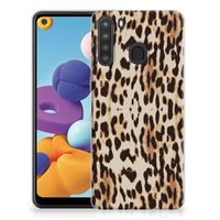 Samsung Galaxy A21 TPU Hoesje Leopard