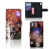 Xiaomi Redmi 7A | Wallet Case | met Pasjes | Vuurwerk