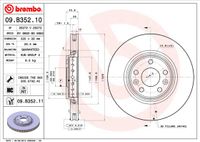 Remschijf BREMBO, Remschijftype: Binnen geventileerd, u.a. für Renault - thumbnail