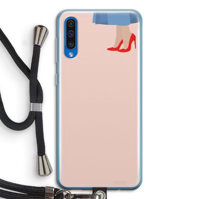 High heels: Samsung Galaxy A50 Transparant Hoesje met koord
