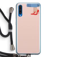 High heels: Samsung Galaxy A50 Transparant Hoesje met koord