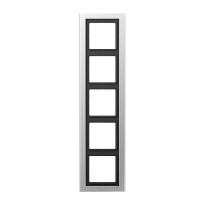 Jung LS990 Design Afdekraam Aluminium 5-voudig ALD2985