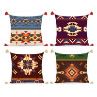 Kussen DKD Home Decor Polyester Multicolour Ikat (45 x 10 x 45 cm) (4 Stuks)