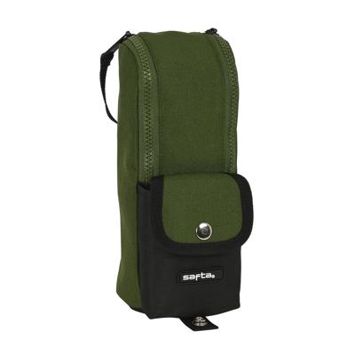 Schoolpennenzak Safta Dark forest Zwart Groen 6 x 21 x 6 cm