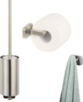 Ben Mykanto toiletset 3-delig geborsteld nikkel