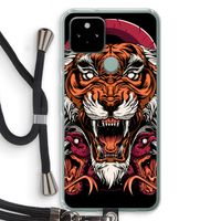 Tiger and Rattlesnakes: Pixel 5 Transparant Hoesje met koord