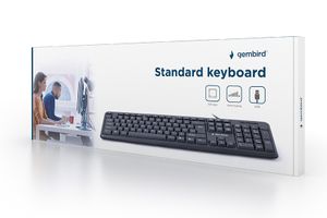 Gembird KB-U-103-BE toetsenbord USB AZERTY Belgisch Zwart