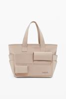 Shopper met meerdere vakken - WHITE - U