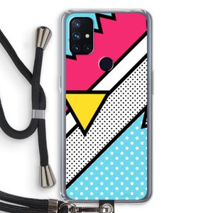 Pop Art #3: OnePlus Nord N10 5G Transparant Hoesje met koord