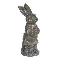 Clayre & Eef Bruine Decoratie konijn 4*4*11 cm 6PR3090CH - thumbnail