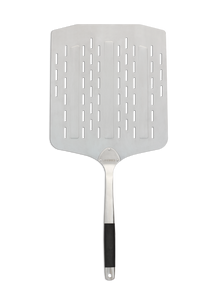 Pizzaschep met gaatjes RVS 76 cm.