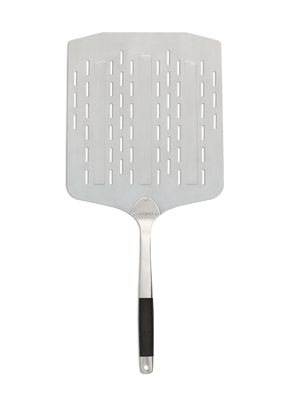 Pizzaschep met gaatjes RVS 76 cm.