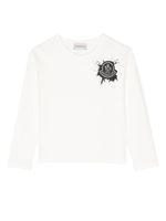 Moncler Enfant sweat à effet taches de peinture - Blanc