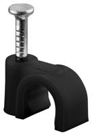 Goobay Kabelclip 6mm rond zwart box(100) - 4113231