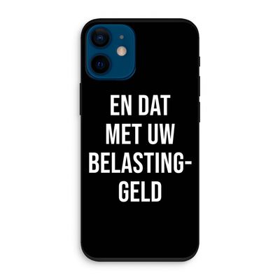 Belastinggeld - Zwart: iPhone 12 mini Biologisch afbreekbaar hoesje