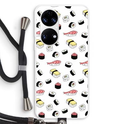 Sushi time: Huawei P50 Transparant Hoesje met koord