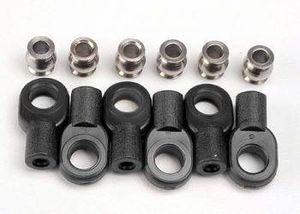 Traxxas - Rod ends, short (6)/ hollow balls (6) (TRX-2742X)