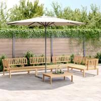 5-delige Loungeset pallet massief acaciahout