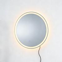 Ronde Badkamerspiegel Met Wandlamp Met Drie Instelbare Kleurinstellingen