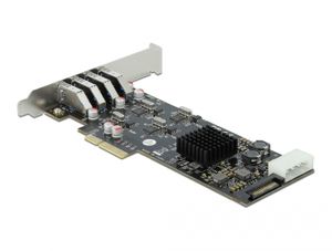 DeLOCK 89008 interfacekaart/-adapter Intern PCIe, SATA, USB 3.2 Gen 1 (3.1 Gen 1)