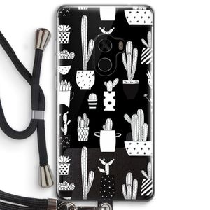 Cactusmotief: Xiaomi Mi Mix 2 Transparant Hoesje met koord