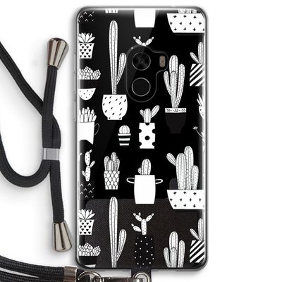Cactusmotief: Xiaomi Mi Mix 2 Transparant Hoesje met koord