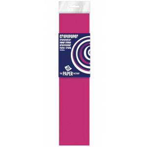 6x Hobby crepe papier neon fuchsia 250 x 50 cm - Crepepapier