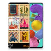 Samsung Galaxy A51 | Silliconen Back Cover | Postzegels