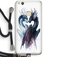 Yin Yang Dragons: Huawei Ascend P10 Lite Transparant Hoesje met koord