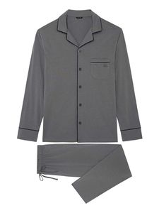 HOM - Long Sleepwear - Albert - grijs, Maat:2XL